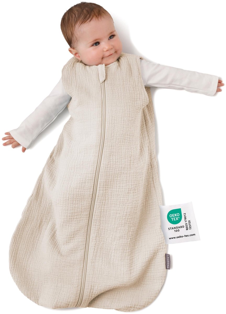 Zomer Slaapzak voor Baby - 100% Katoen Beige 60 cm
