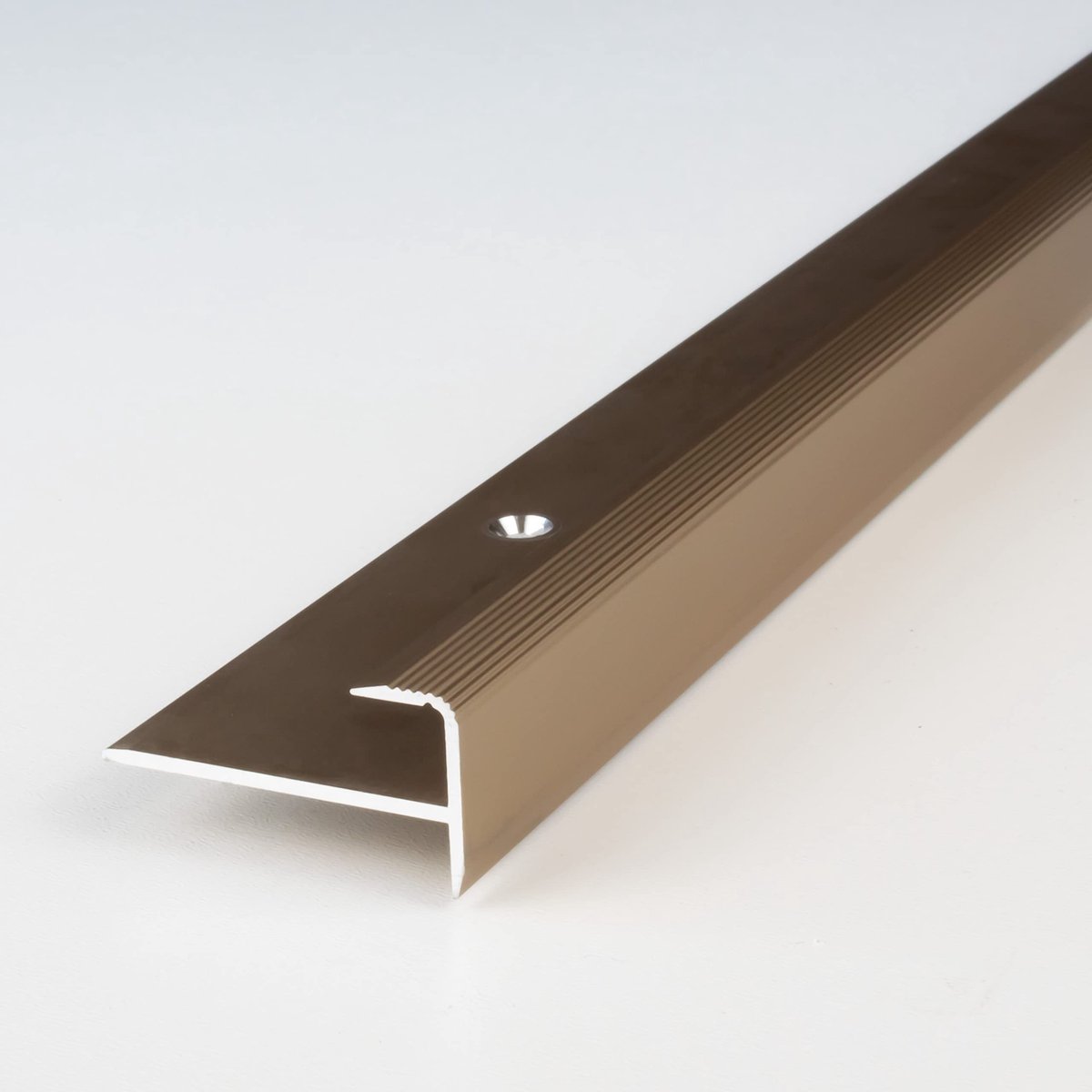 Afwerkingsprofiel - Anodised Aluminium - Bronze - 10 mm x 0.8 cm x 1000 mm