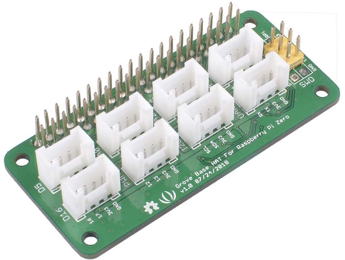 Grove Base Hat voor Raspberry Pi - Met ingebouwde en poorten