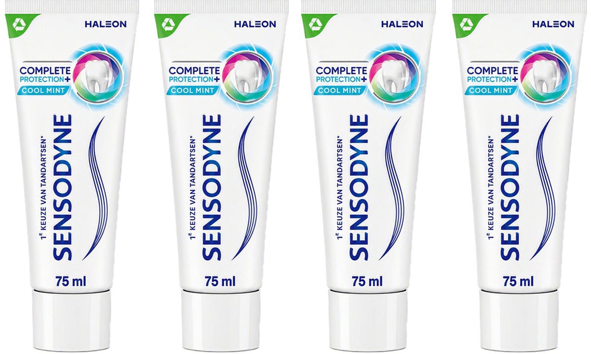 Bol.com Sensodyne Complete Protection + Cool Mint tandpasta - voordeelverpakking - 4x75 ml aanbieding