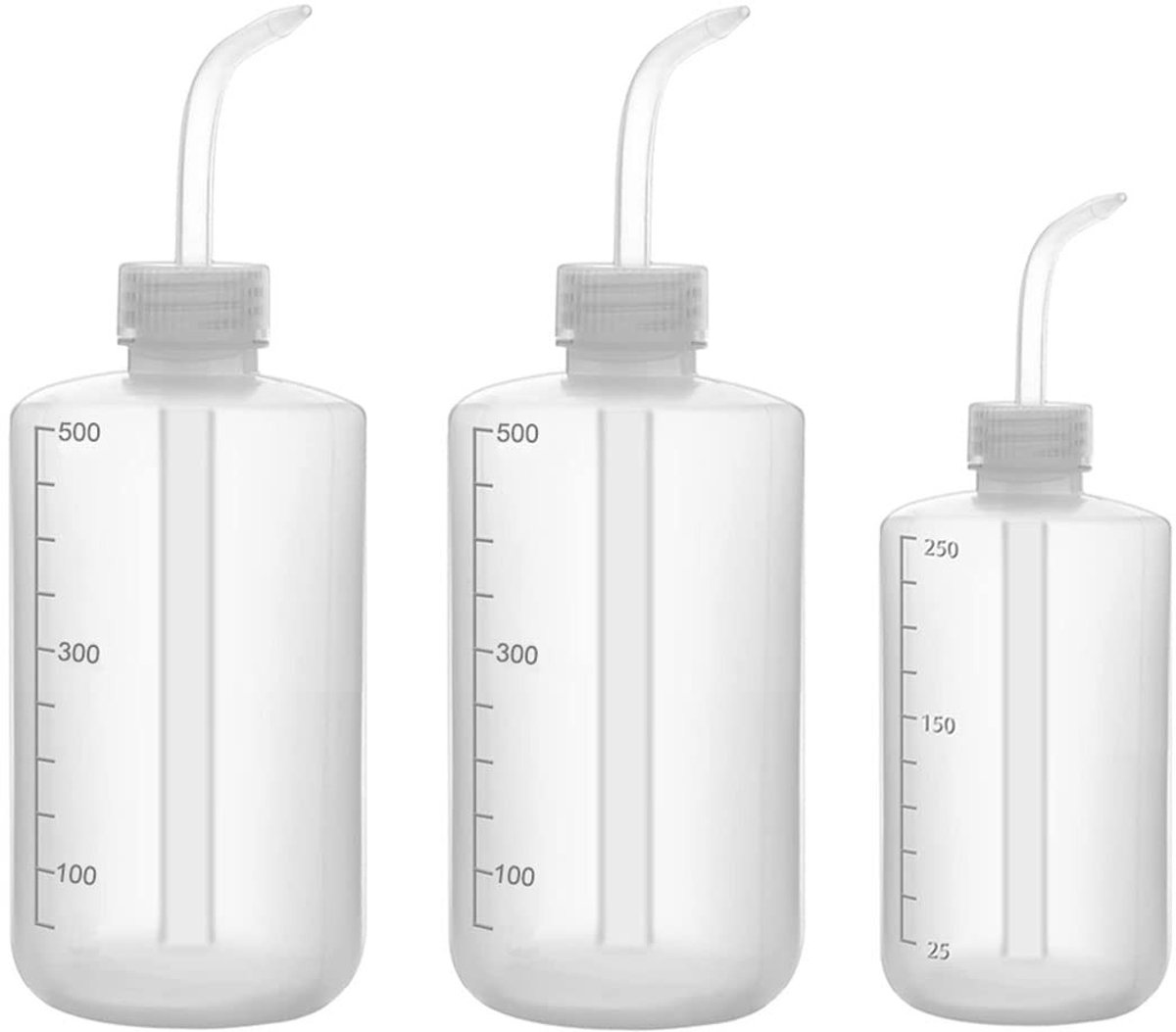 3 Stuks Sprayflessen - 500ml en 250ml - Transparant
