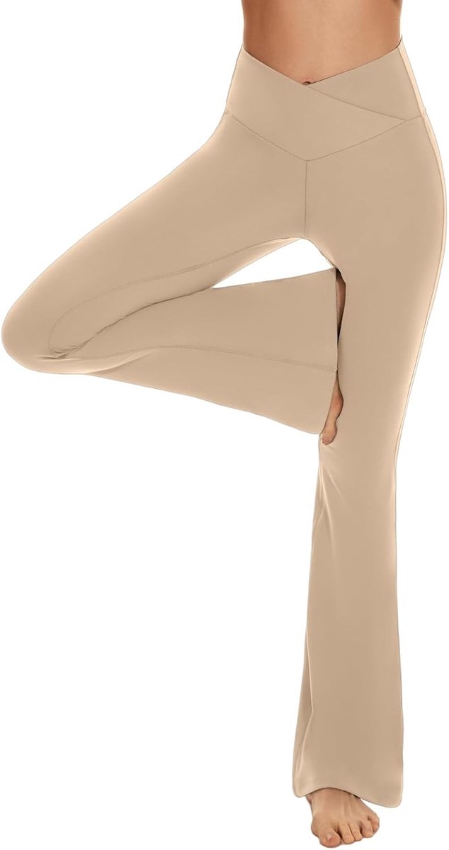 Comfortabele Bootcut Yoga Leggings voor Dames - Hoge Taille, Opaque en Ideaal voor Fitness en Casual Gebruik