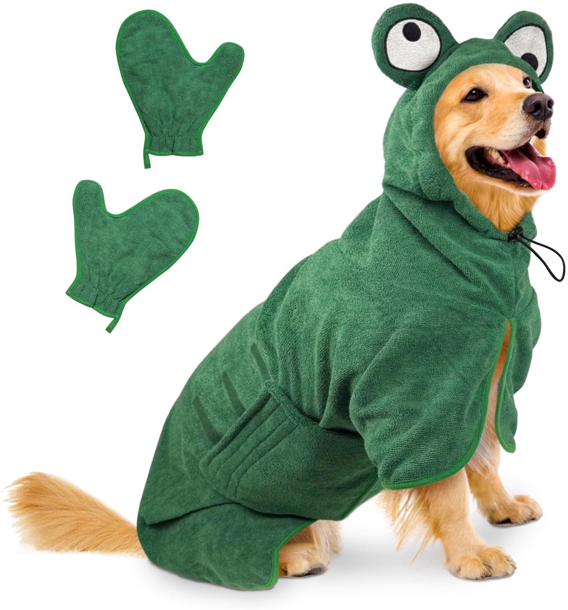 Microfiber Hond Badjas - Super Absorberend met Capuchon - XL