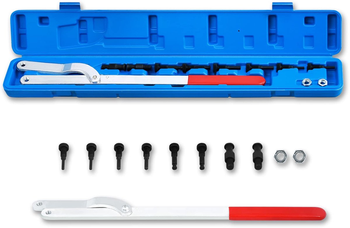 Camshaft Wheel Counter Holder Set - Timing Belt Tensioning Tools - Blauw