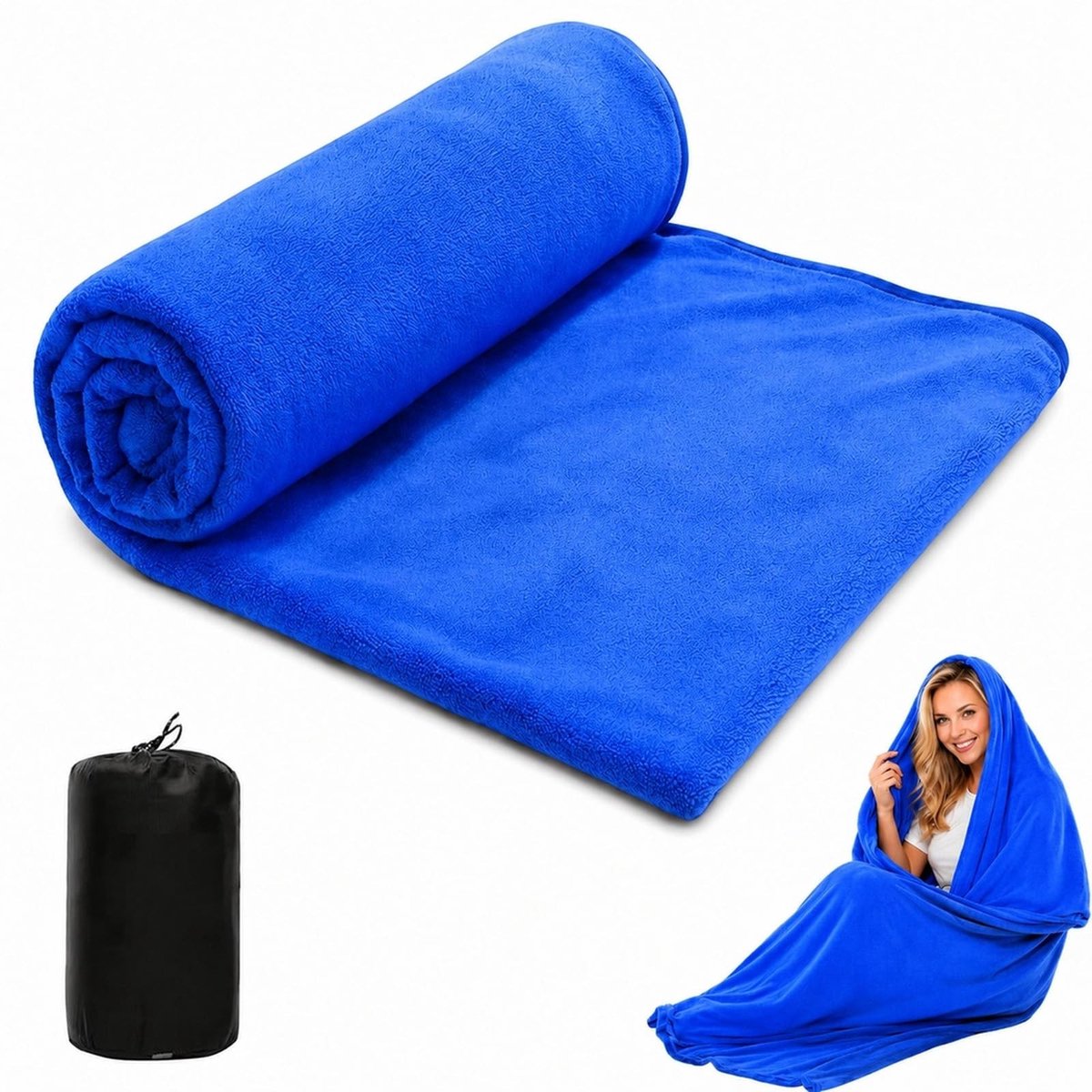 Fleece Slaapzak Inlett - Zwart