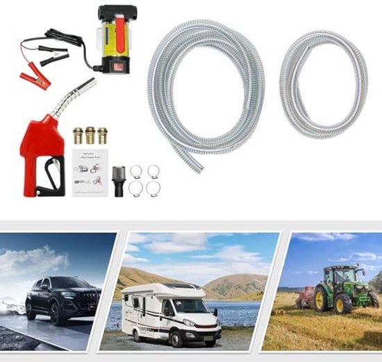 Diesel Pomp 12V - 45 L/Min Zelfaanzuigend voor Jerrytank — afbeelding 3