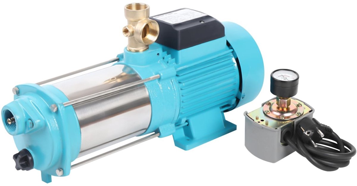 Tuinpomp 1300 W - Roestvrijstalen Zelfaanzuigende Centrifugaalpomp