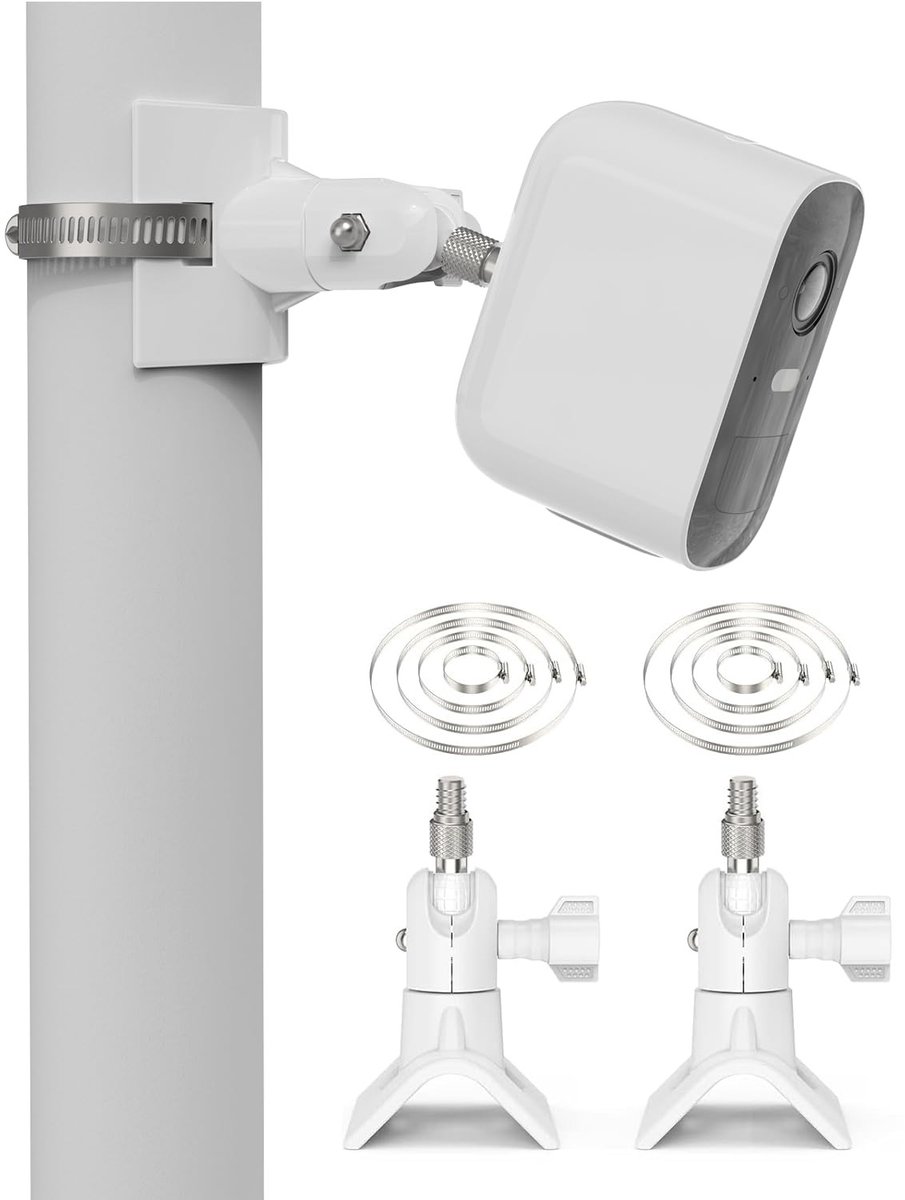 Universele Beugel voor Bewakingscamera's - Geschikt voor Arlo Pro en EufyCam - Wit, Set van 2