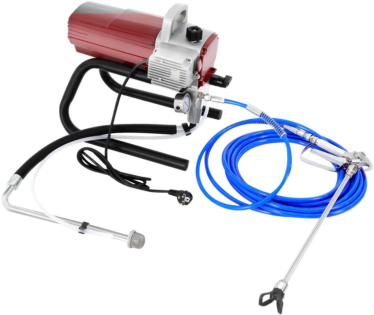 Airless verfspuitapparaat - 1800 W elektrisch - Rood