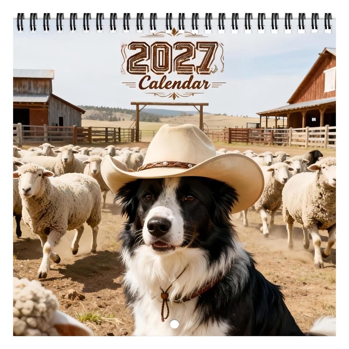 Muurkalender voor 12 maanden - Grappige hondenontwerpen