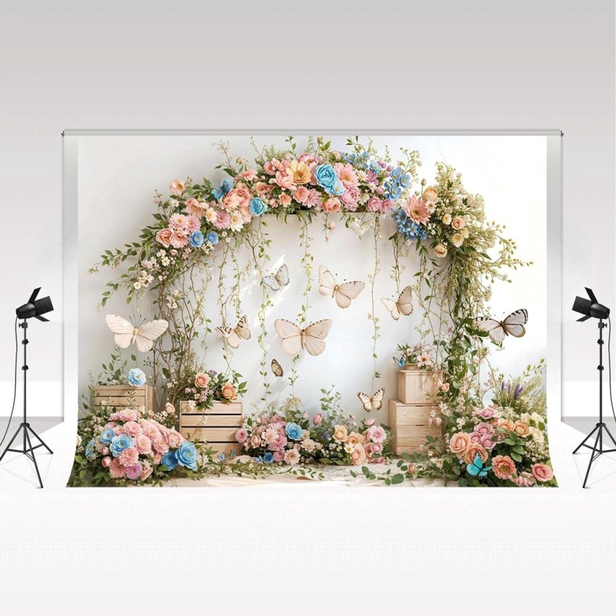 Fotografie Achtergrond - Lente Bloemen 3 x 3 m