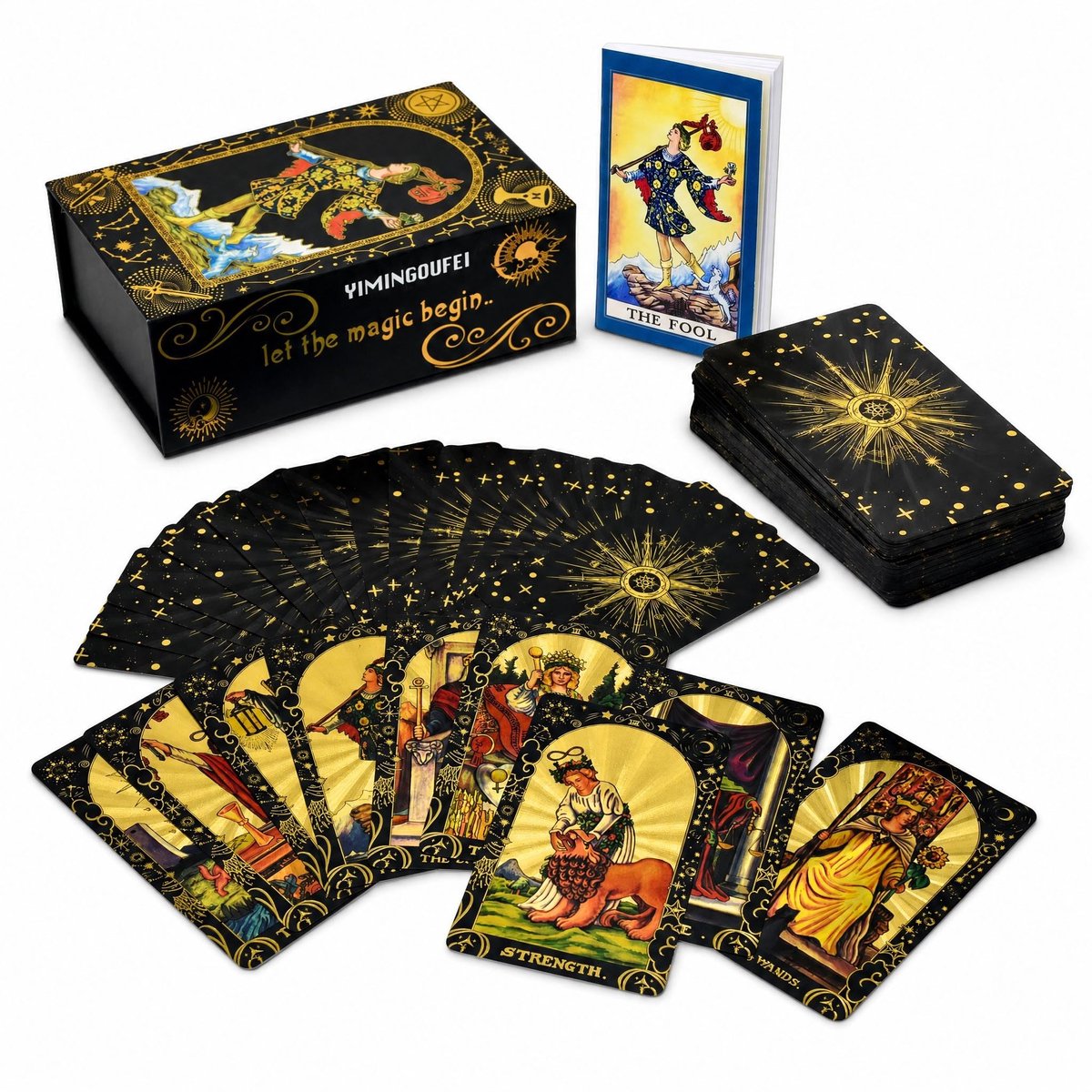 Tarot Deck - 78 Begeleide Kaarten met Luxe Ontwerp