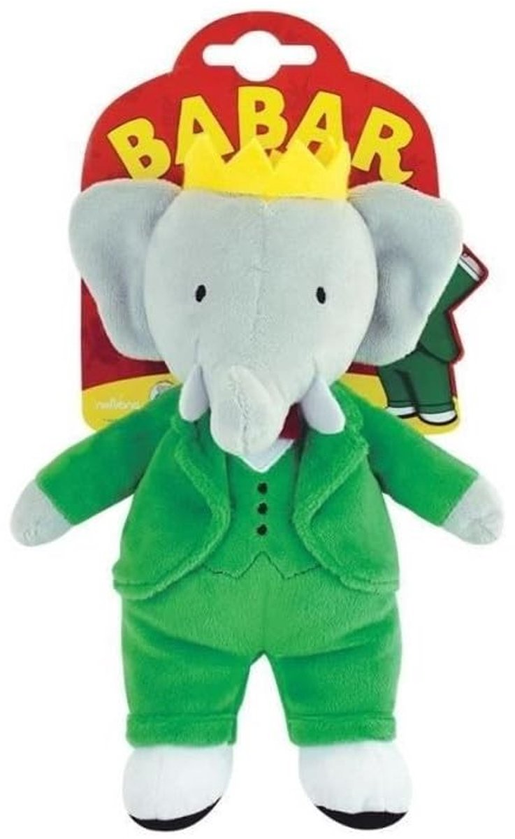 Babar Pluche Dier - Olifant +/- 20 cm - Groen