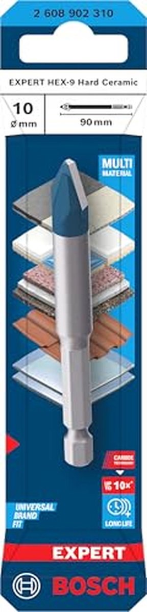 Hard Keramische Boor - Ø 10 mm voor Tegels