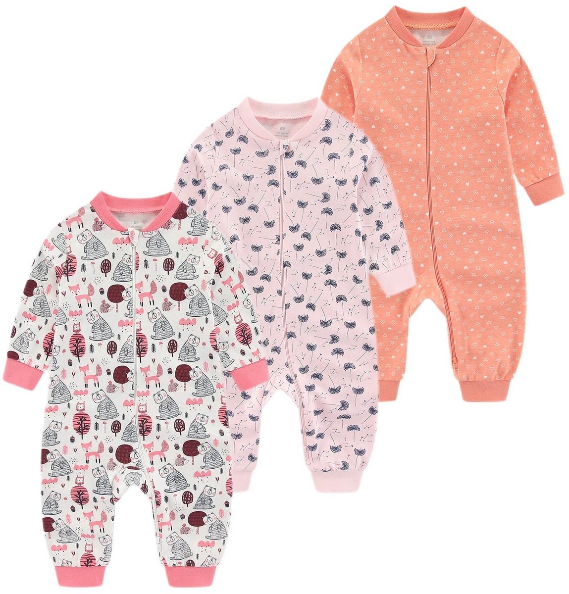 Baby sleepsuit romper - Dubbele rits - 3-24 maanden