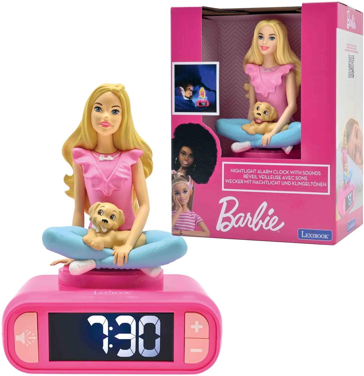 Barbie Nachtlamp Wekker - Met Geluiden en Melodieën