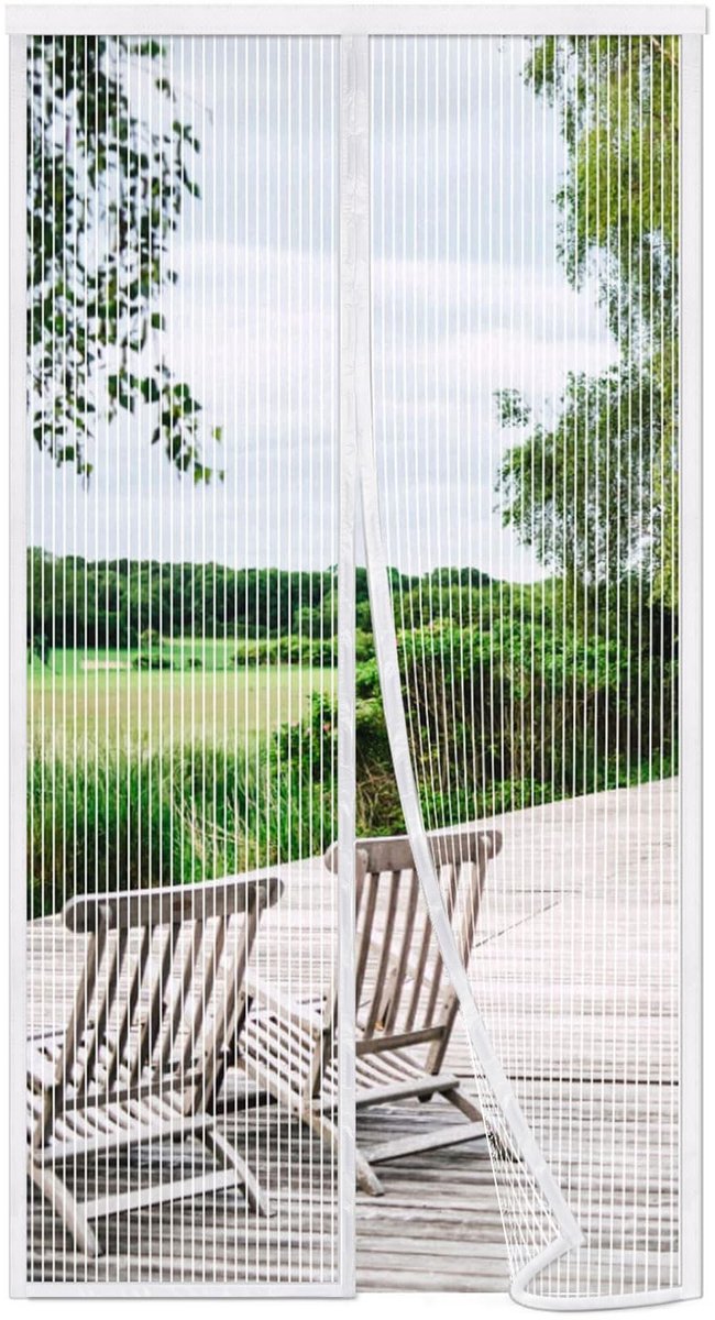 Magnetisch Vliegengordijn - 95 x 240 cm - Witte Fijne Mesh