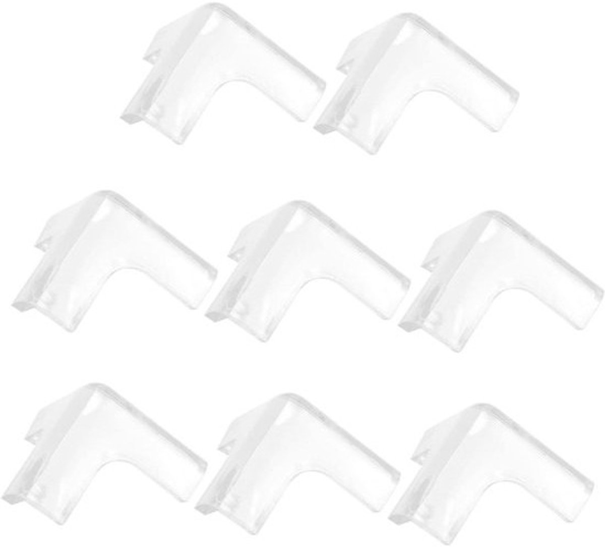 Siliconen Hoekbeschermers - Babyveiligheid Stootstrip - Meubels Beveiligen - Verdikt Siliconen Materiaal - 40 x 40 x 40 mm - Transparant