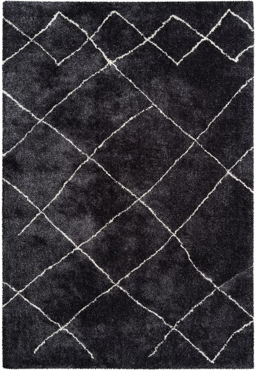 Dutch XXL Berber Vloerkleed | Tapijt | Orlando | Abstract | Antraciet | 160x230 cm