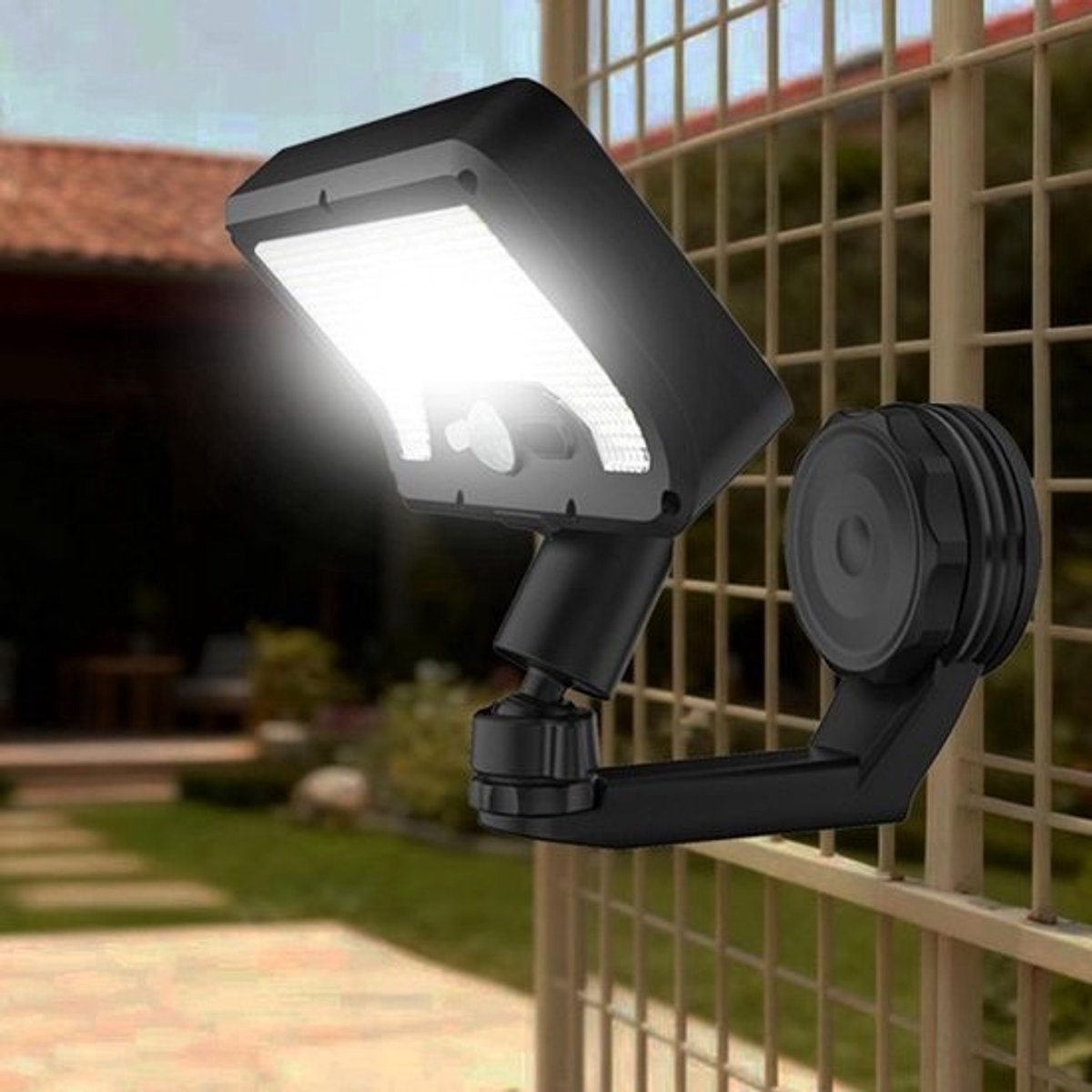 Magnetische Zonneverlichting - Buitenlamp Bewegingssensor - Veiligheid Verlichting - IP65 Waterdicht - 19 x 11 x 8 cm