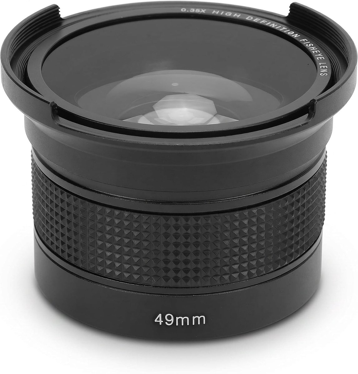 Panoramische Macro Fisheye Lens 0.35x Super Wide, 2-in-1 Afneembare Lens voor Fotografie en Video (49mm)