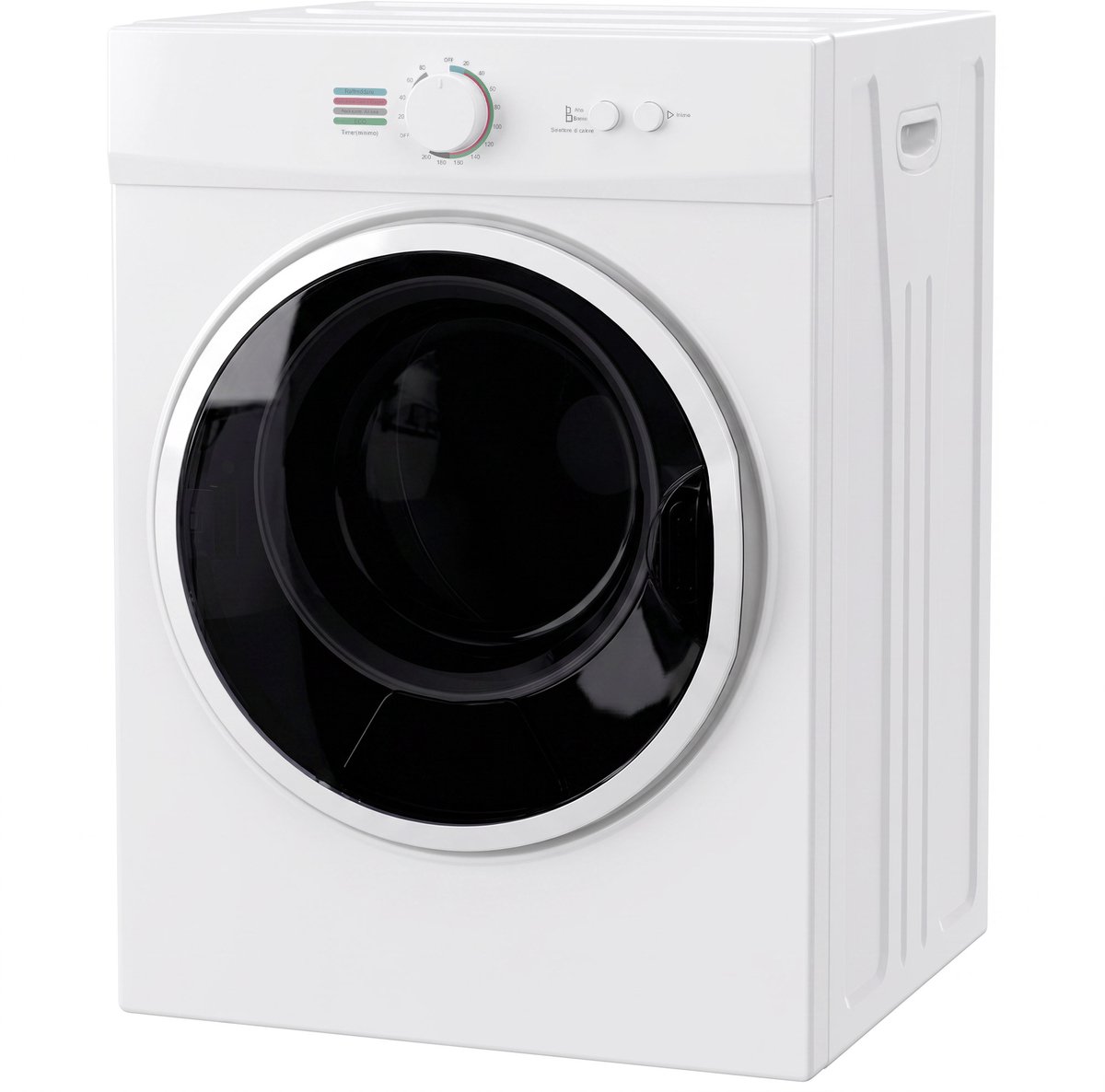 TEKROA® Mini-droger - 3 kg, 1020 W met PTC-verwarming en timer - 49 x 47 x 70 cm - wit