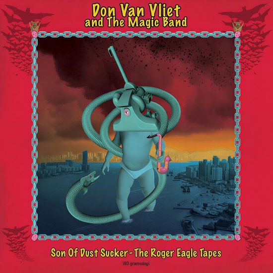 Albumcover met Don Van Vliet and The Magic Band. Tekst: Son Of Dust Sucker - The Roger Eagle Tapes.