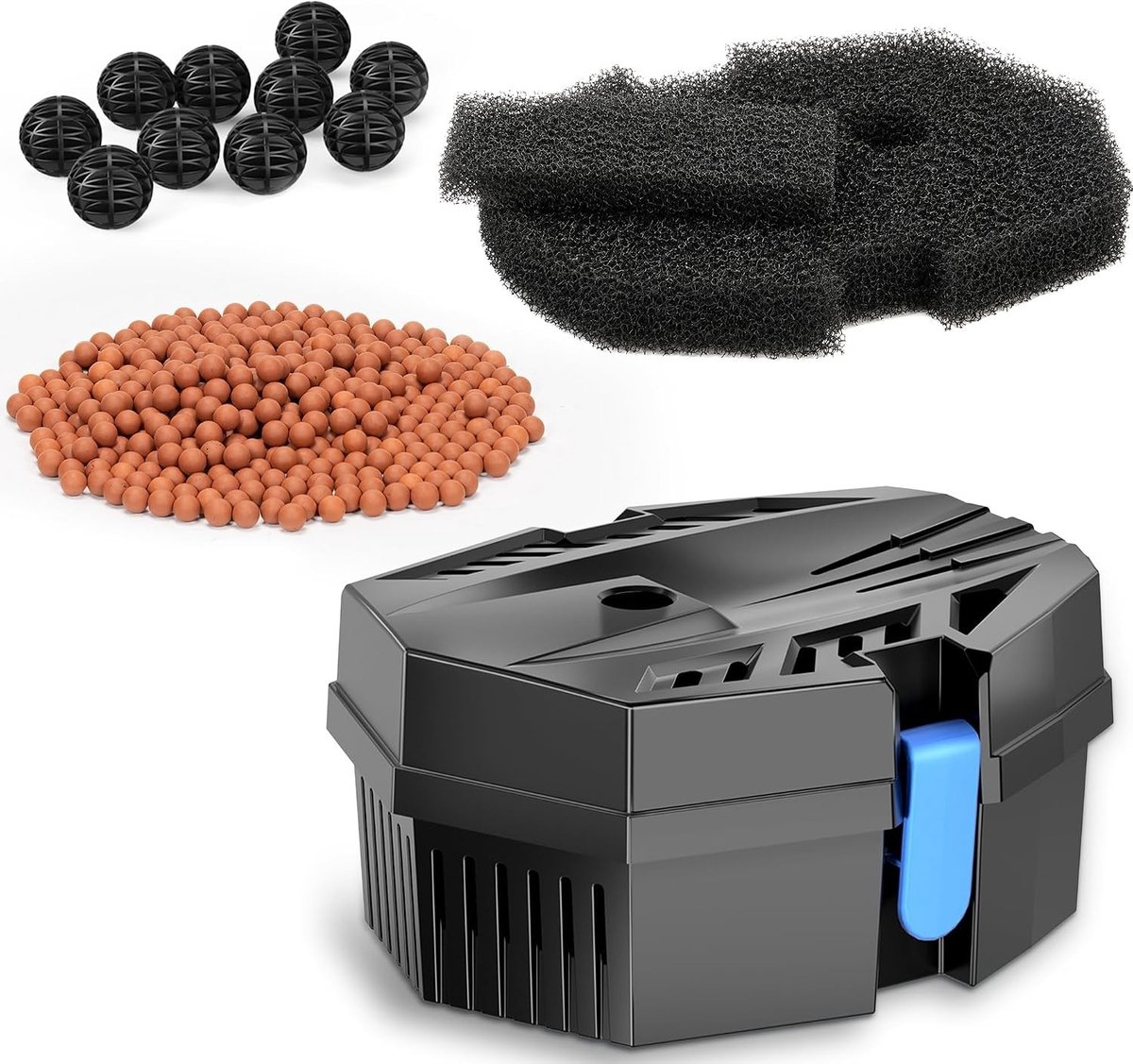 Filterbox voor Kleine Tuinvijvers - Bescherming voor Buitenpompen en Efficiënte Watercirculatie