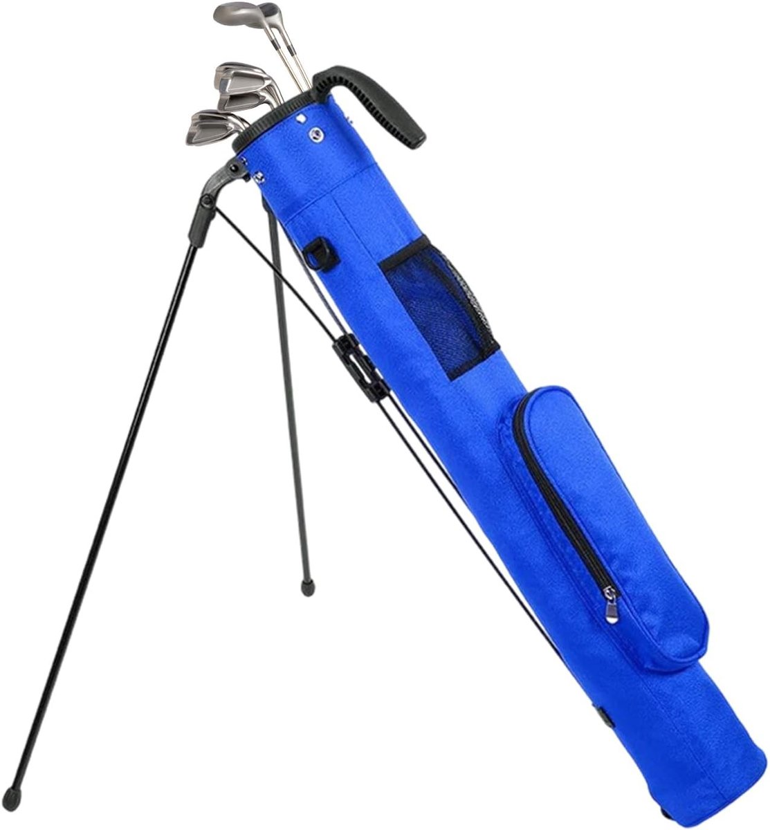 Golf tas met standaard, draagtas met schouderriem, 2-vaks verdeler, 3 compartimenten, ideaal voor driving range en golfbanen voor heren en dames