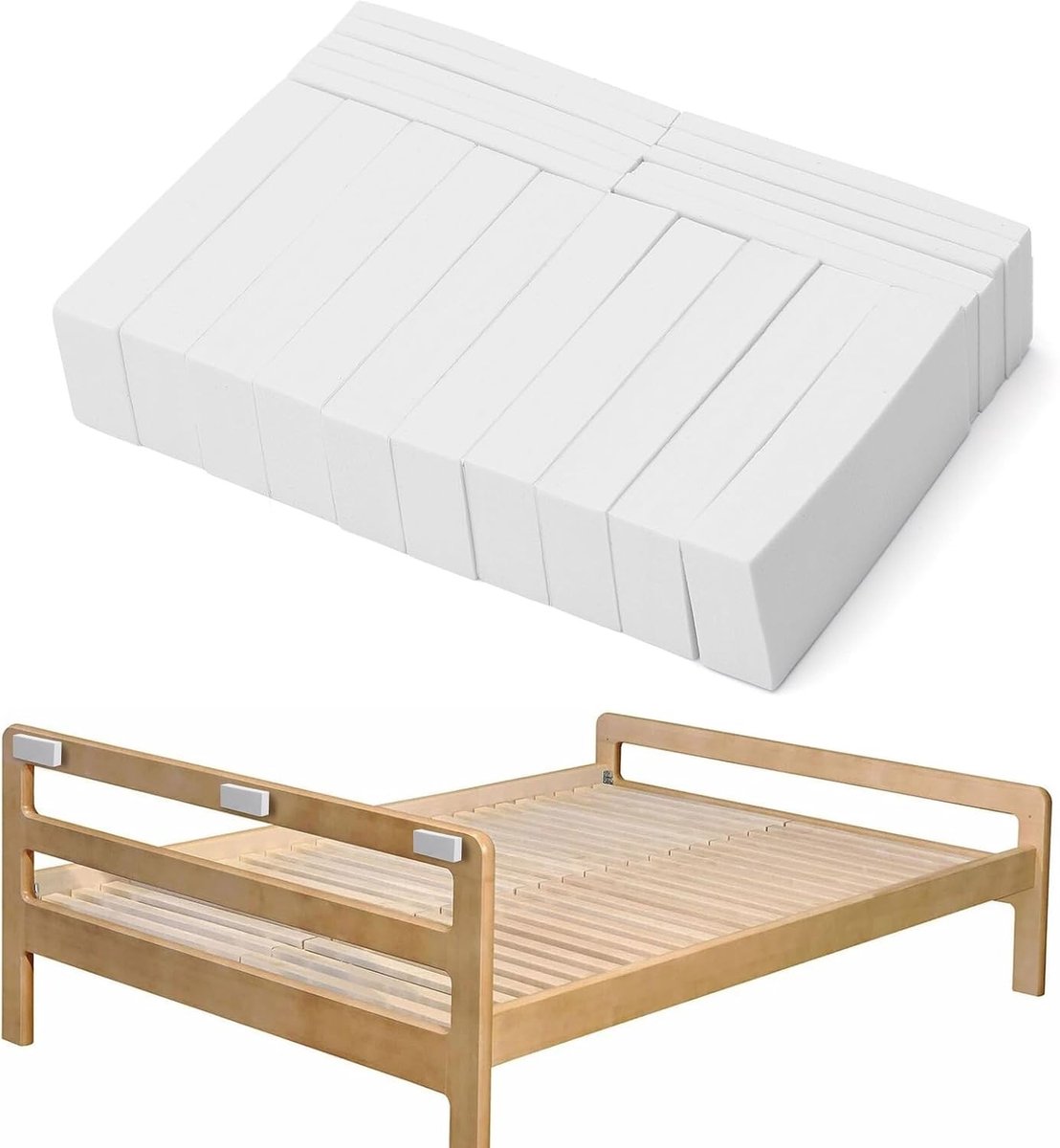 20 Stuks Zelfklevende EVA Foam Standoffs voor Wandbescherming, Deurhandgreep Bescherming, Bedaccessoires en Deurstoppers (Wit)
