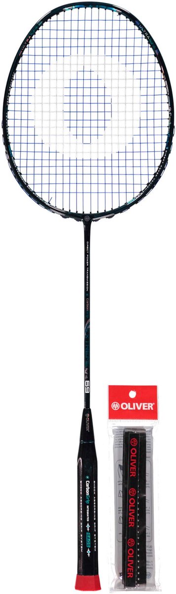 OLIVER EXTREME LIGHT 69 - Badmintonracket - Blauw, Carbon - 69 cm