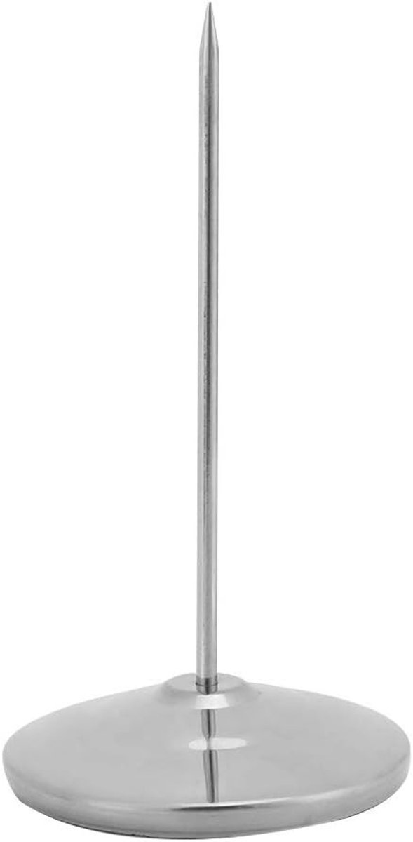 RVS Papier Memo Ontvanger Spike Stick voor Kantoor en Restaurant - Praktisch en Duurzaam Ontwerp