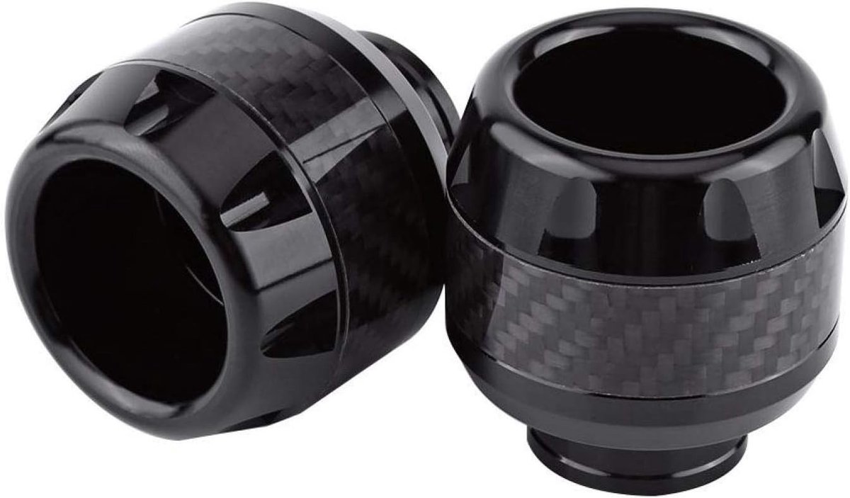 Frame sliders voor motorfiets, 1 paar carbon fiber voorvork sliders voor crashbescherming en betere veiligheid