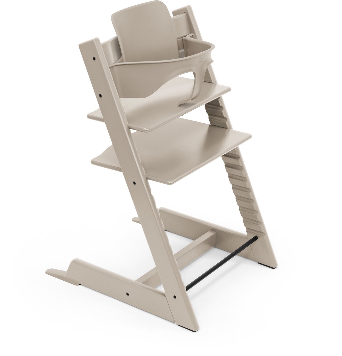 Stokke® Tripp Trapp® Bundle Stoel Cashmere Grey | Babyset Cashmere Grey | Tray White