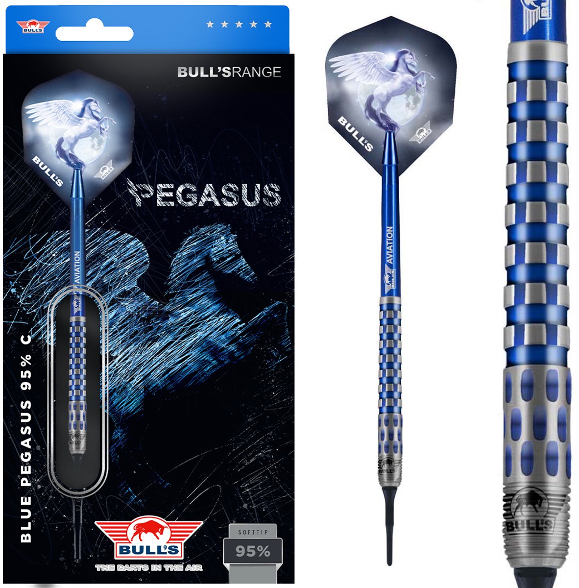 Bull's Blue Pegasus C 95% - Soft Tip Darts