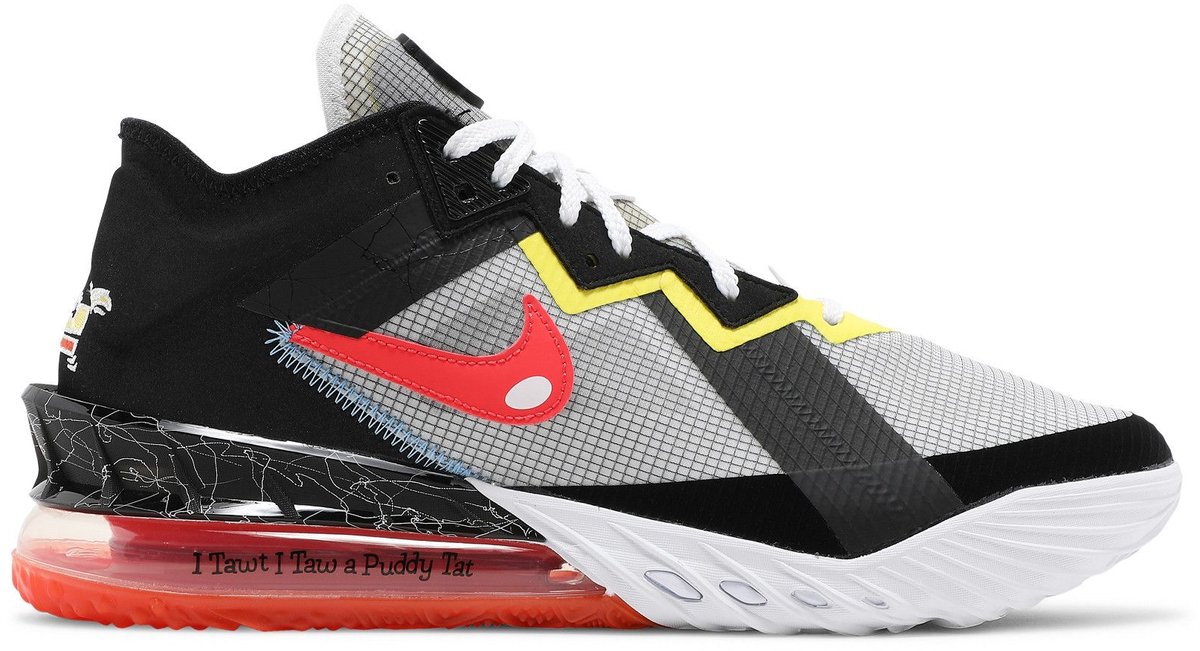 Nike LeBron 18 Low ‘Sylvester vs Tweety’ – / Strike/Bright Crimson LeBron 18 Lifestyle Unisex Sneakers Wit
