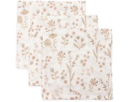 Jollein Hydrofiel Monddoekje 31x31cm Bloomy (3pack)