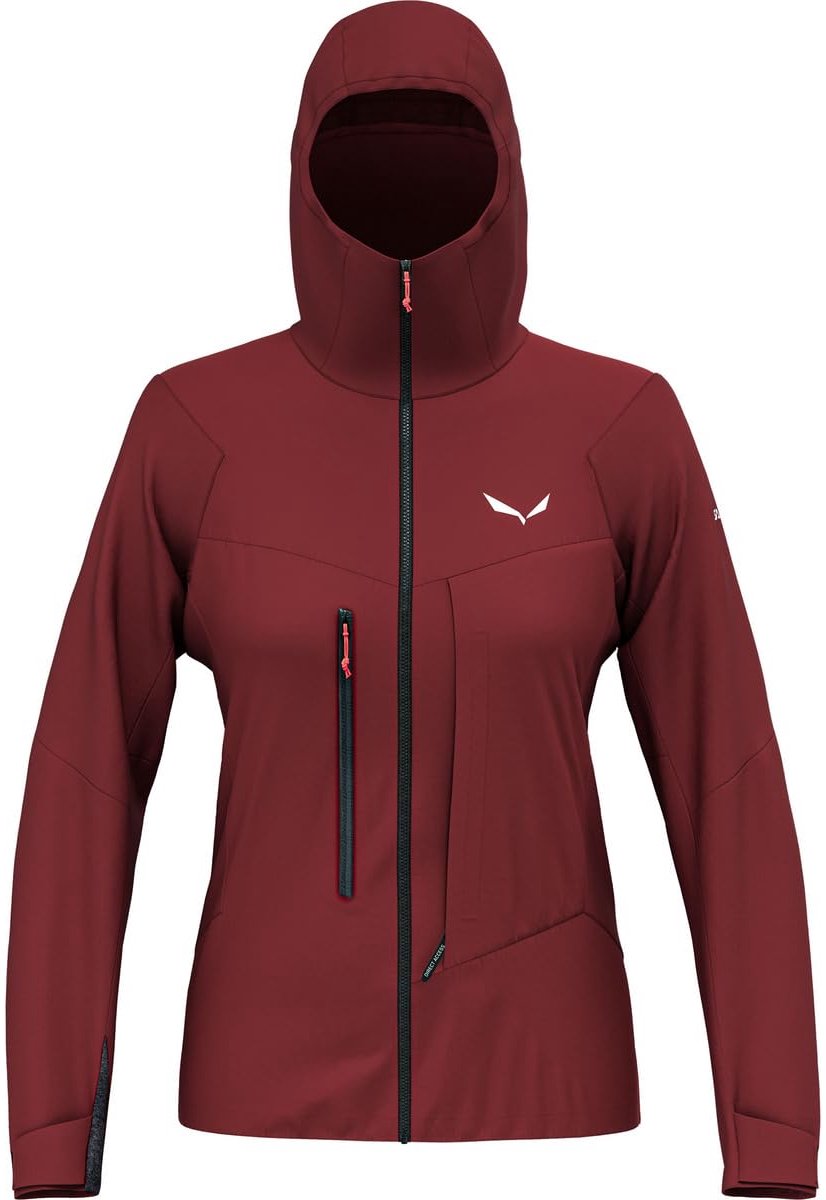 SALEWA Sella Hybrid Damesjack Bordeauxrood