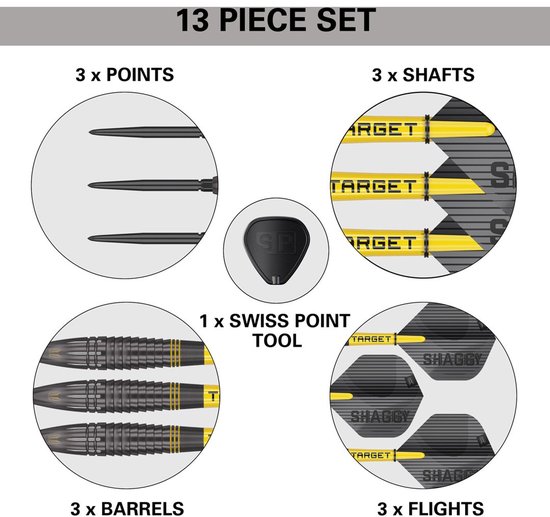 Target Scott Williams Black Swiss Point 90% - Dartpijlen - 25 Gram van Target — afbeelding 5