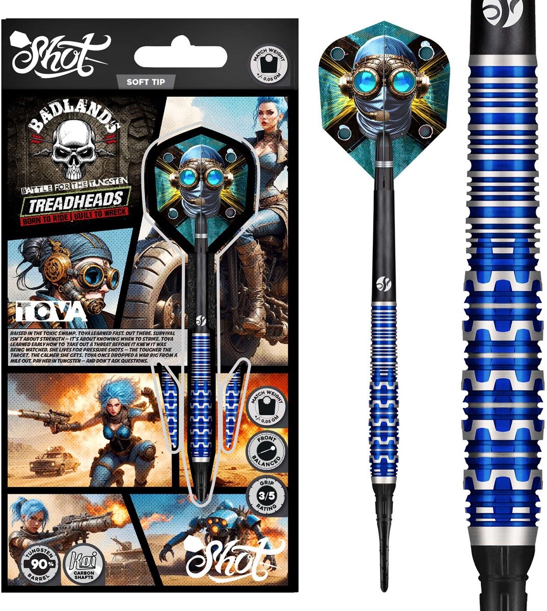 Shot Badlands Tova 90% - Soft Tip Darts