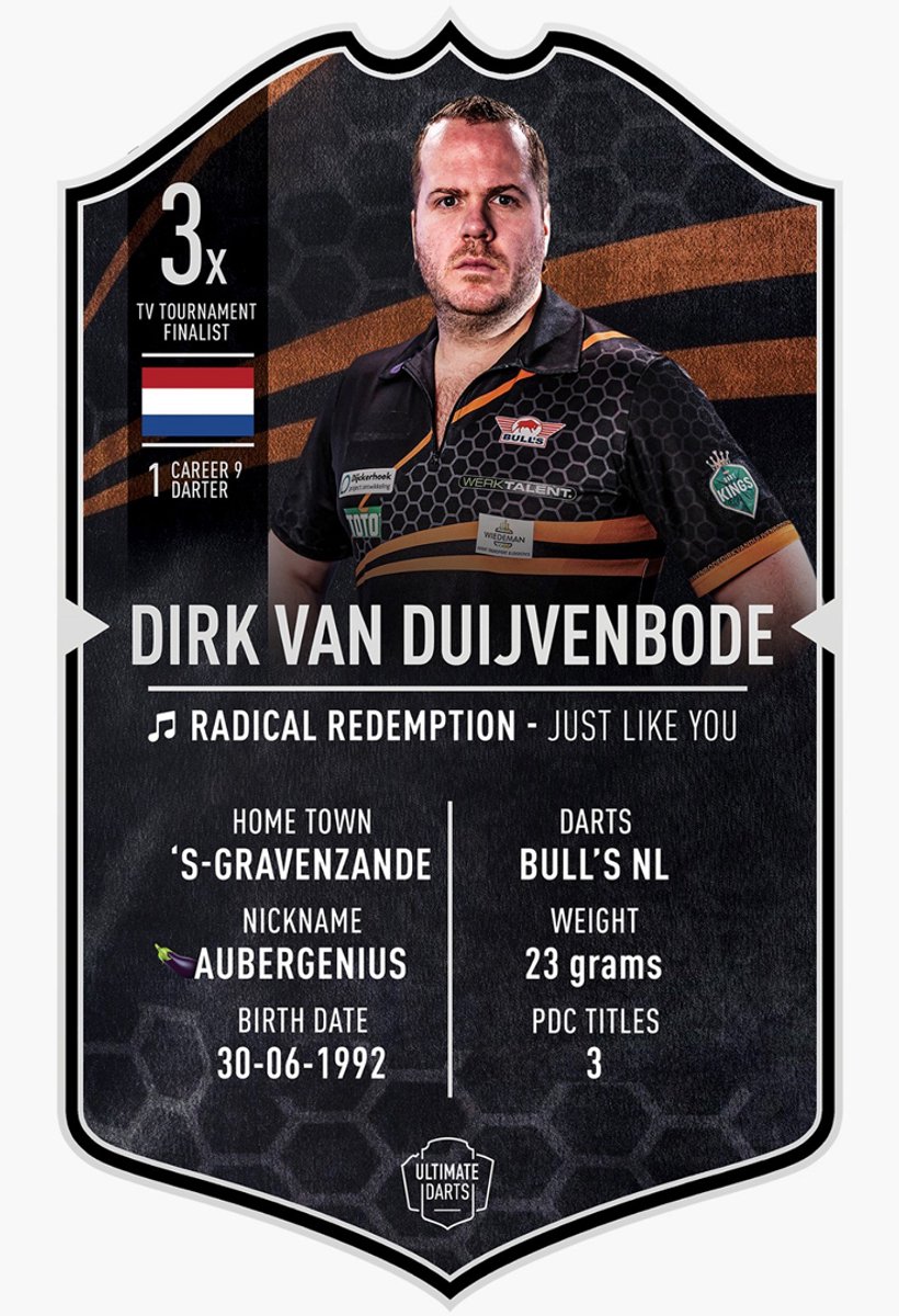 Ultimate Darts Card Dirk van Duijvenbode - Medium