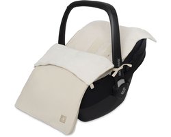 Jollein Voetenzak voor Autostoel & Kinderwagen - Little Waffle - 82x42cm - Sand