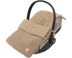 Jollein Voetenzak voor Autostoel & Kinderwagen - Miffy Jacquard - Katoen - 42x82cm - Biscuit