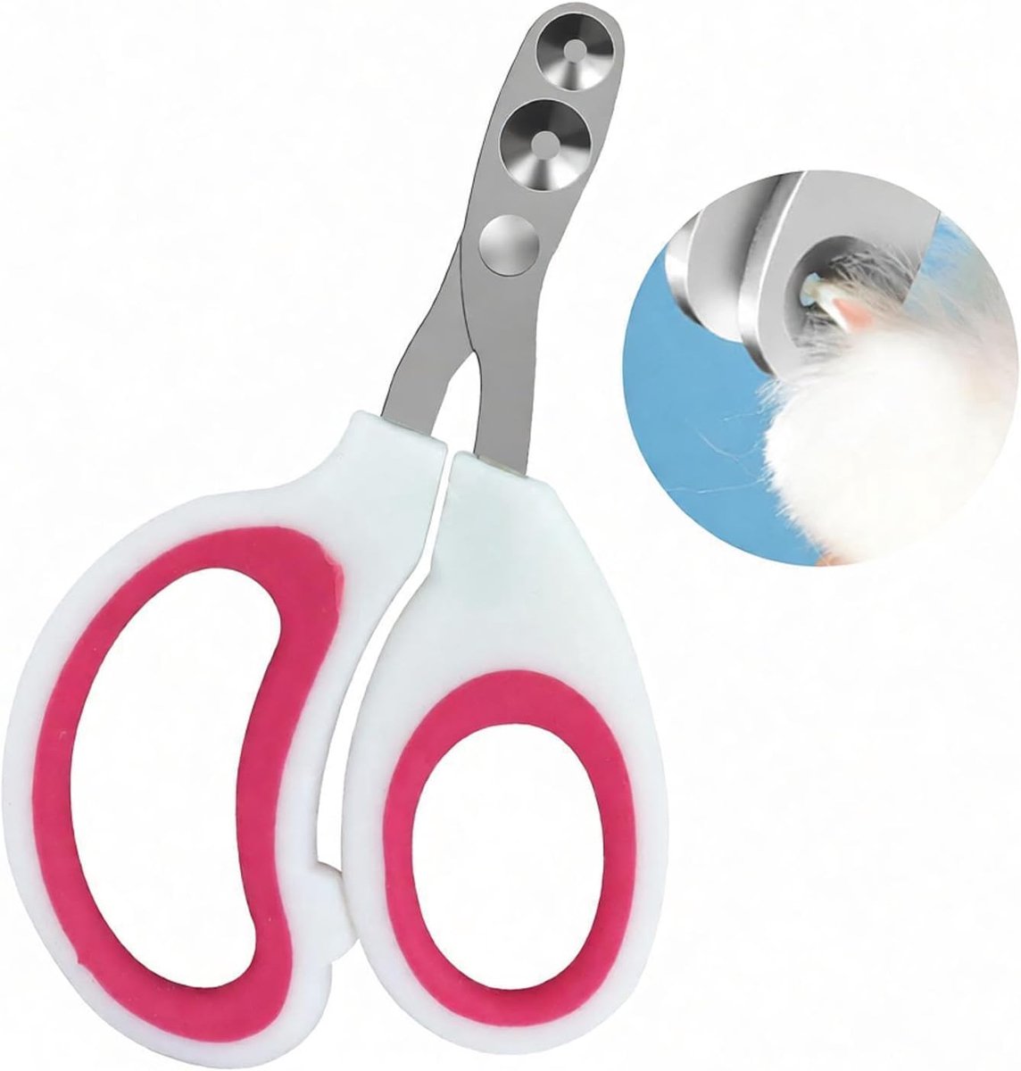 Nagelknipper voor katten, donkerroze