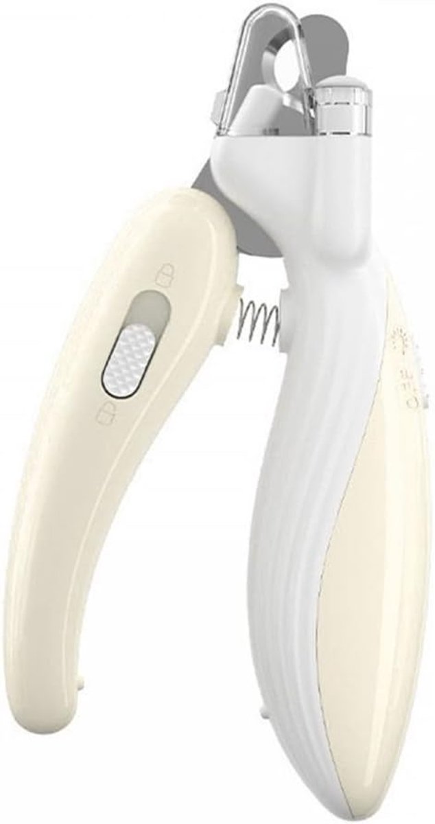 Nagelknipper voor huisdieren, nagelknipper voor honden met ultrahelder LED-licht en een vlijmscherp mesje, nagelverzorgingsset voor middelgrote en kleine honden en katten