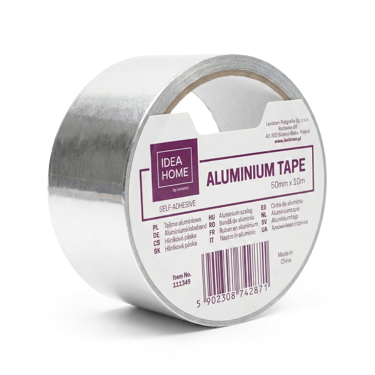 IDEA HOME Aluminiumtape, 50 mm x 10 m, hittebestendige aluminium band, zilver, afdichtingstape voor HVAC, buizen en - ShopVlot
