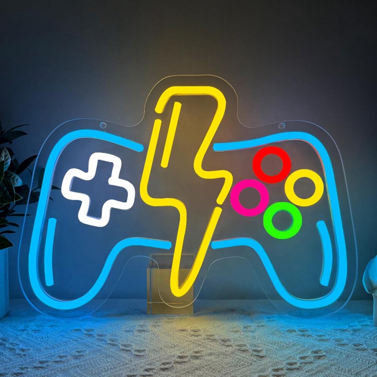 Gamepad Neon Led-bord - Gamepad - Dimbaar - Acryl met Flexibele LEDs - Voor Speelkamers en Feesten