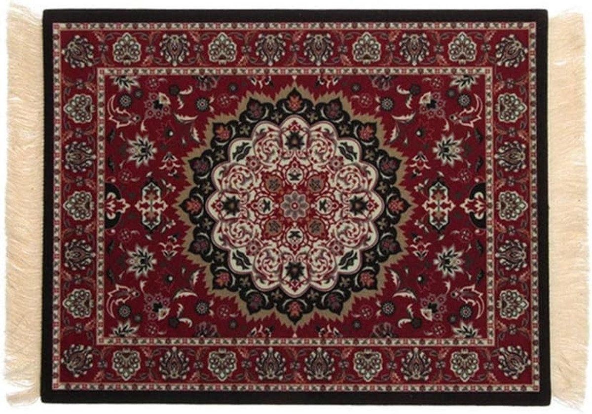 Ronde Muismat met Oosters Perzisch Tapijt Design voor Computer en Bureau Decoratie