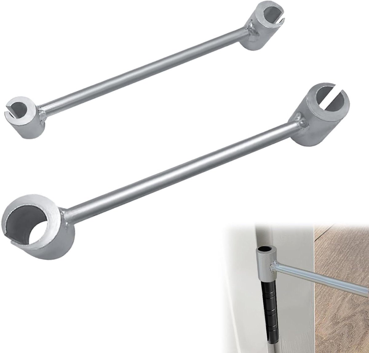 Deurscharnier Gereedschap - Scharnier Versteller - Deuren Afstellen - 2-in-1 Dubbelkop - 27-29 cm - Metaal