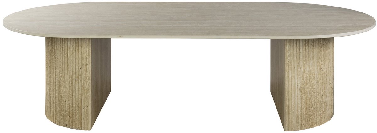 Giga Living Salontafel Romano - Organisch Travertin - 135x70x40cm